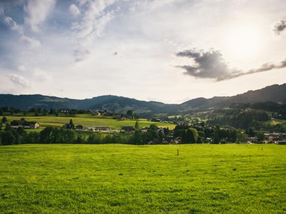 Blick nach Egg und Andelsbuch