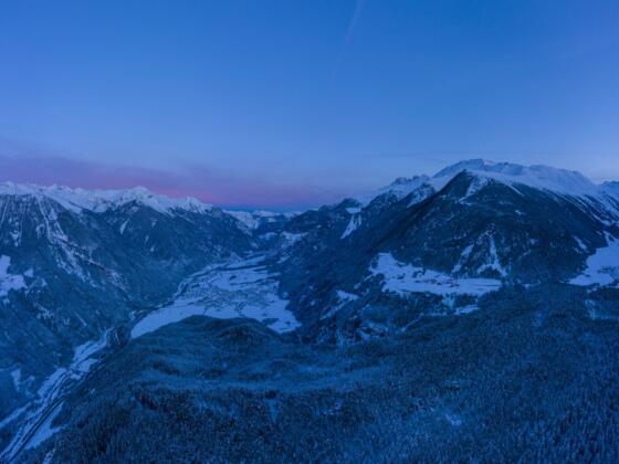 Umhausen Ortsaufnahme Winter