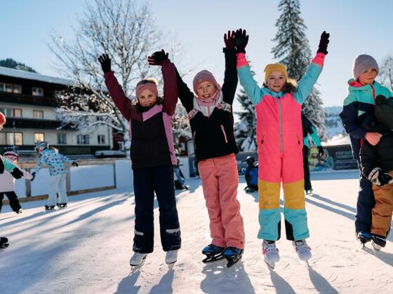 Eislaufen Riezlern Winter