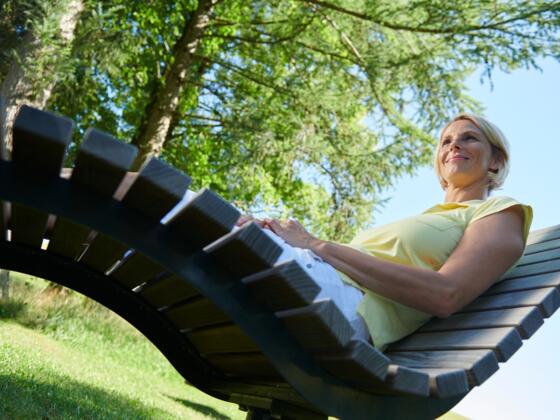 Relaxliege im Kurpark Bad Grönenbach