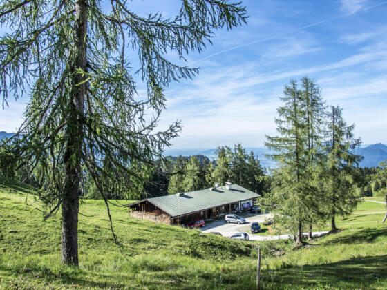 Die Rossfeldalm an der Rossfeld Panoramastraße