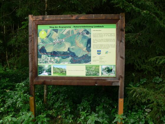 Infotafel `Weg der Begegnung`