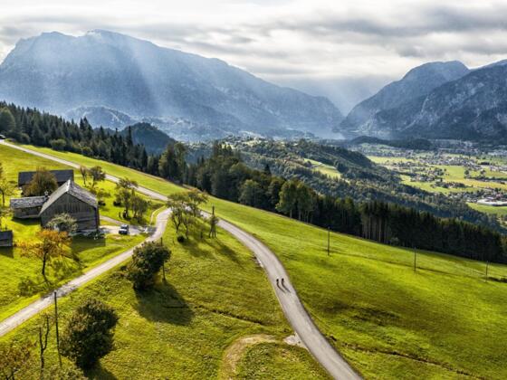 Panoramastraße Predigstuhl Abfahrt mit dem Gravel Bike