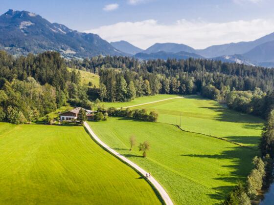 Blick durch das Leitzachtal nach Bayrischzell