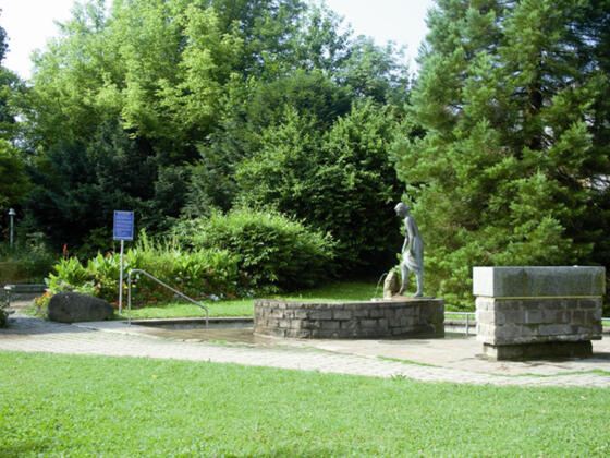 Kurpark Prien mit Brunnen