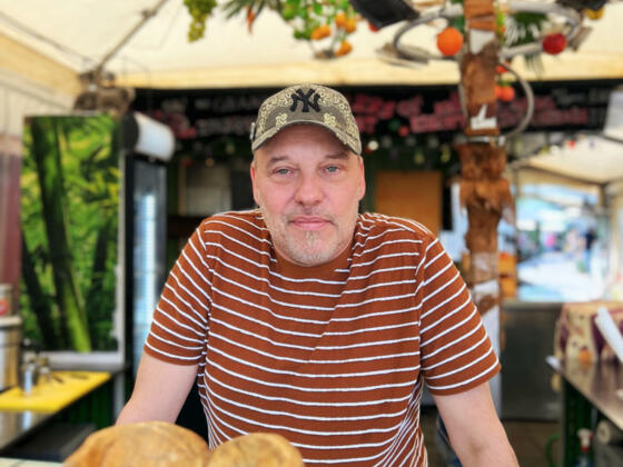 Patrick auf seiner persönlichen Bühne