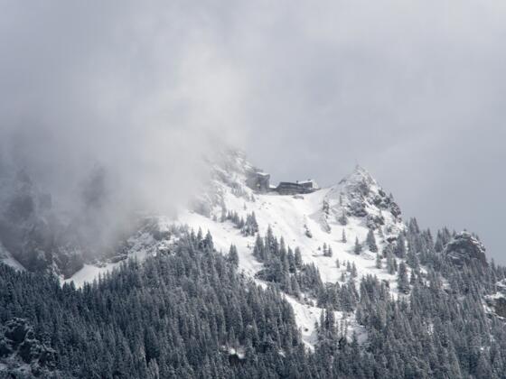 Der verschneite Wendelstein