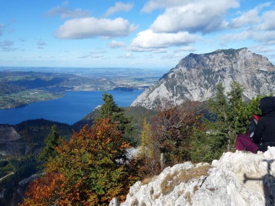 Traunsee- und Traunsteinblick