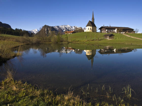 inzell frühling panorama einsiedl