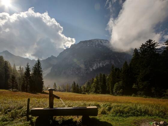 Inzell - Brunnen am Frillensee
