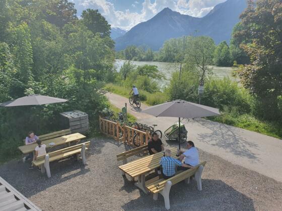 Blick von der Dachterrasse Lido Innradweg Brixlegg