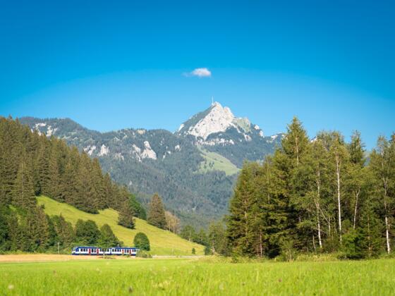 Blick auf den Wendelstein mit BRB