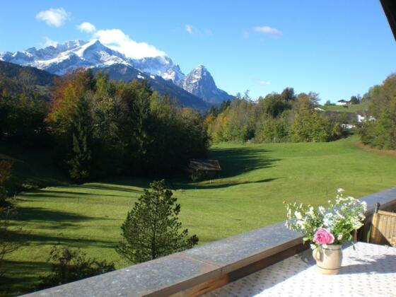 Herbstblick vom Balkon