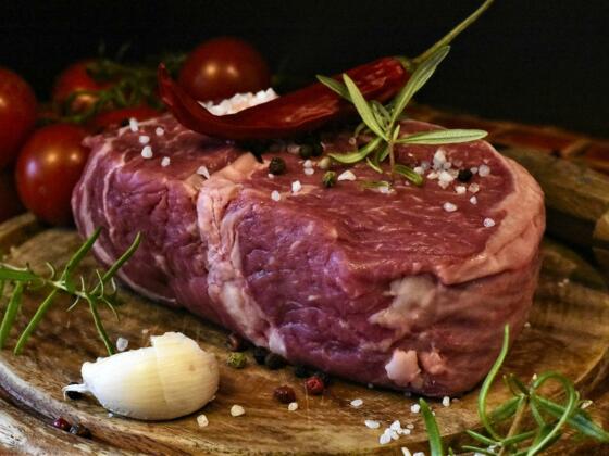 Steak vom Rind