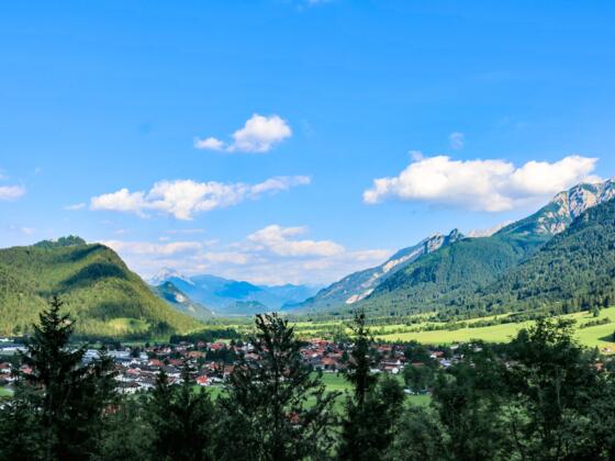 Blick auf das Pfrontener Tal