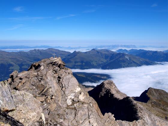 Gipfelkreuz Wildkarspitze 3073 m