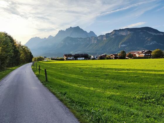 Radweg bei St. Johann/Tirol
