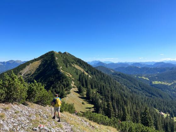 Auf dem Blaubergkamm Richtung Halserspitze.