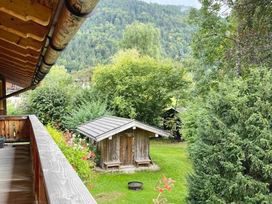 Gartenaussicht Landhaus Riedlern