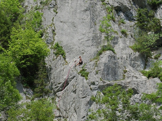 Kletterwand neben der Falkenwand