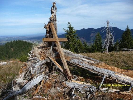 Am Gipfel des Rosengarten (1423 m)