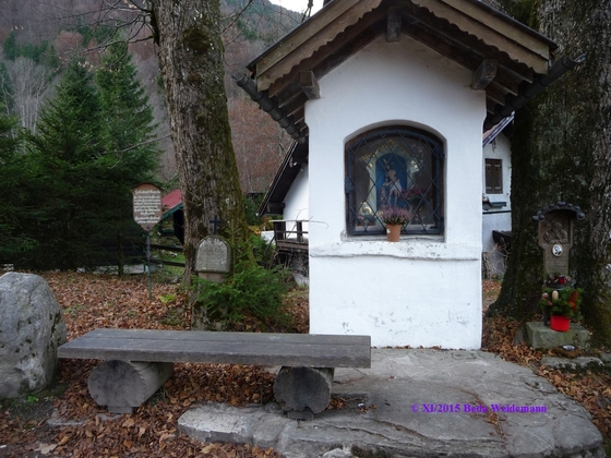 Bildstock Schleifmühlkapelle am Pürschlingparkplatz