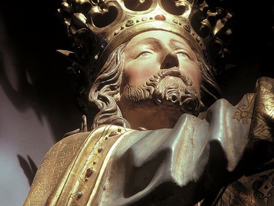 Ausschnitt aus der Figurengruppe  "Krönung Mariens" aus der Stadtpfarrkirche Eggenfelden