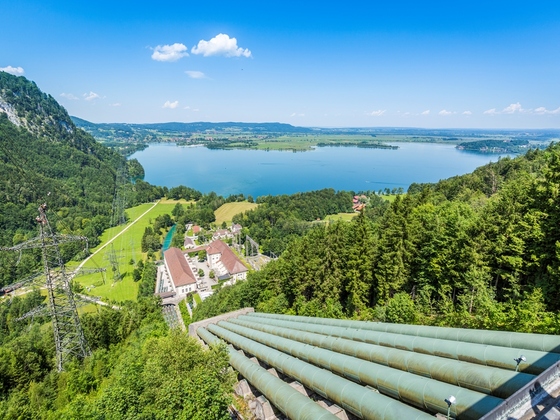 Walchenseekraftwerk am Kochelsee