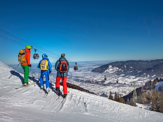 Skifahrer am Brauneck