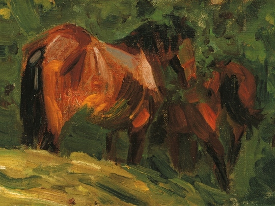 Franz Marc - Pferdeskizze II - 1906