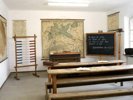 Das Klassenzimmer im Heimatmuseum Hebertsfelden