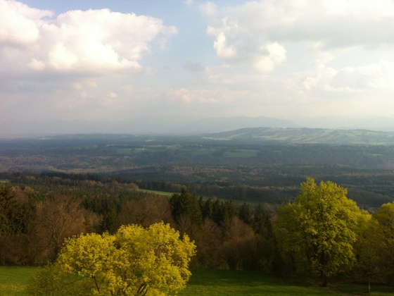 Aussicht vom Hohen Peißenberg