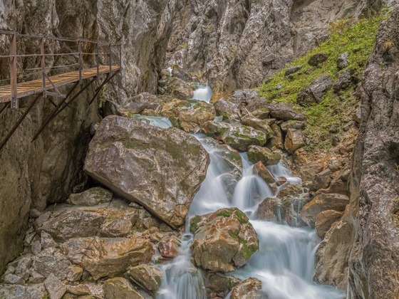 The dramatic gorge