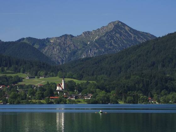 Altwiessee mit dem Kampen im Hintergrund