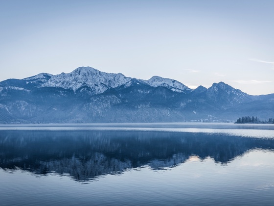 Blick auf den Kochelsee