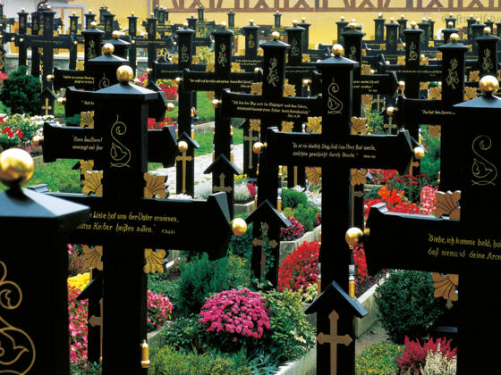Ein besonderes Bild: Der Friedhof in Segringen