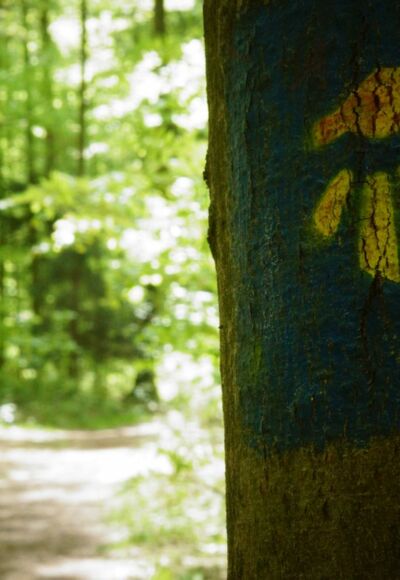 Jakobusweg bei der Ausflugsgaststätte Frauenhäusl in Kelheim