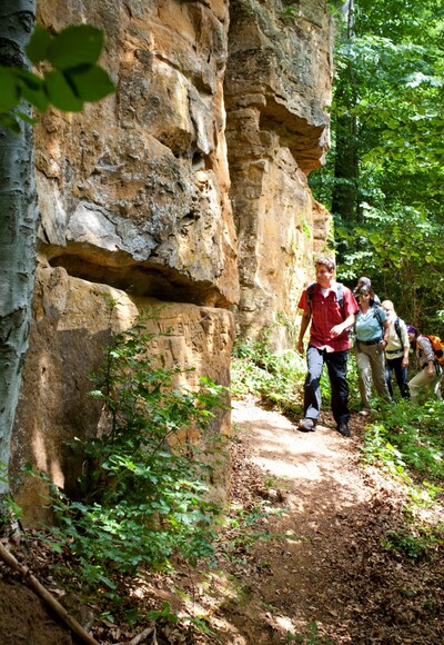 Sandsteinfelsen am Teufelskeller