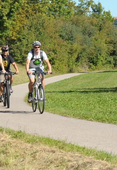 Radfahrer bei Feuchtwangen