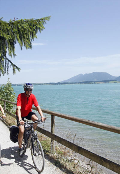 Radfahren am Forrggensee