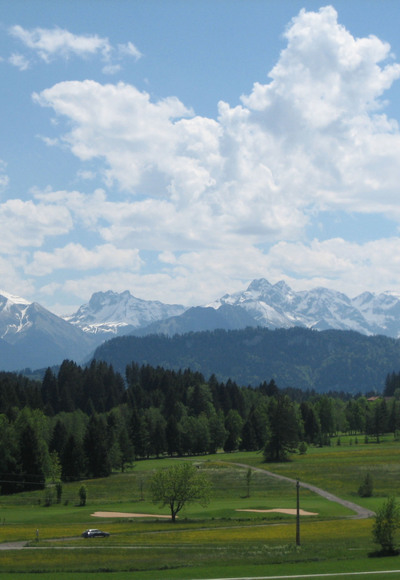 Aussicht auf die Oberstdorfer Berge
