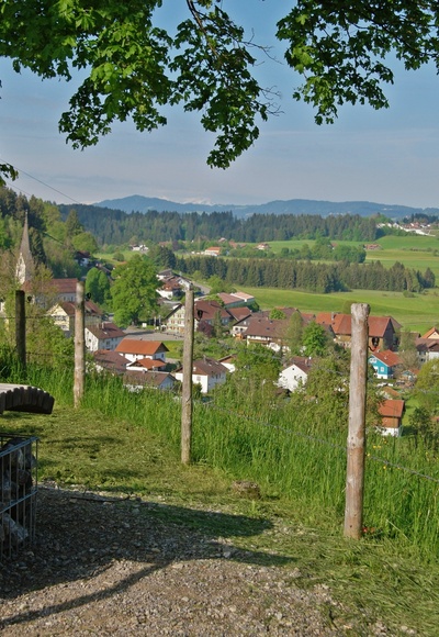 An der Radrunde Allgäu bei Röthenbach.