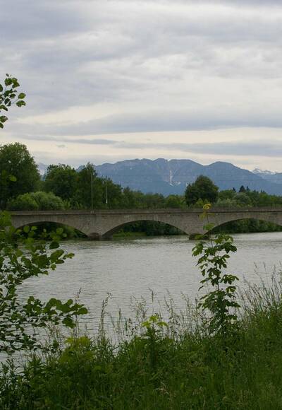 Eisenbahnbrücke über die Saalach