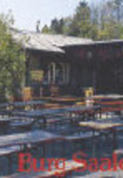 Biergarten auf Burg Saalenstein