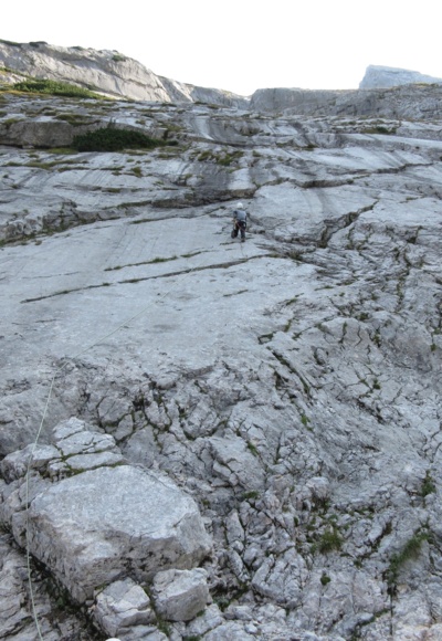 die 1. Seillänge