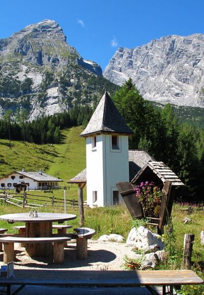 Kühroint Alm mit Watzmann