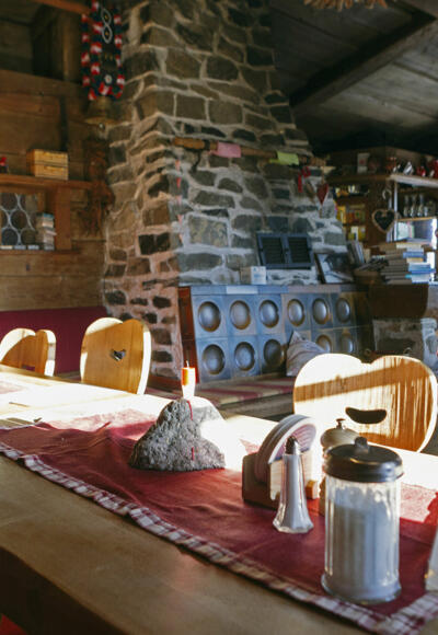 Hündleskopfhütte Gastraum