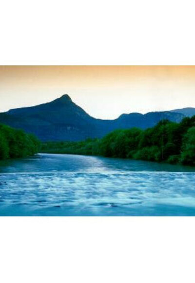 Der Blick auf die Saalach.