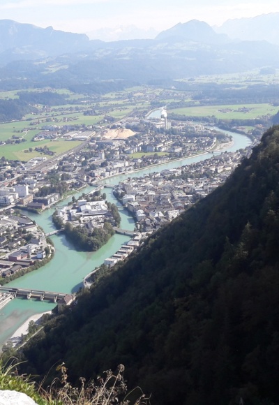 Ausblick vom Großen Barmstein nach Hallein