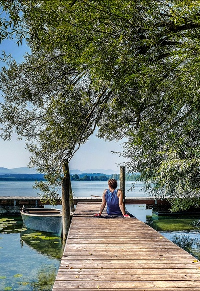 Tachinger See - Strandbad Tengling